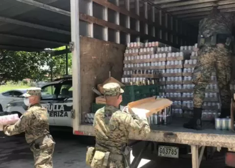 En plena cuarentena decomisan cargamento de licor en el sector fronterizo de La Unión 