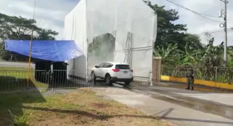 El Senafront combate al COVID-19 con microaspersión