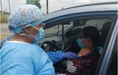CSS habilita auto rápido, en Ulaps de Vista Alegre, para vacunar contra la influenza a personas con discapacidad