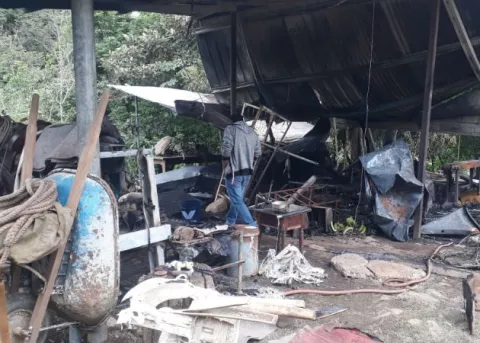 Incendio consume vivienda en corregimiento de El Francés en Boquete