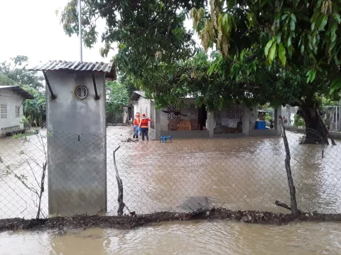 Las fuertes lluvias dejan varias casas inundadas en Panamá Oeste y Coclé
