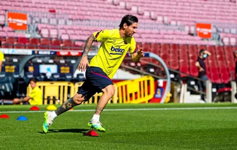 Leo Messi retorna a los entrenamientos del Barcelona