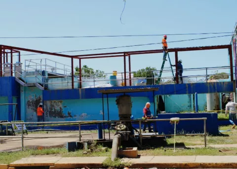 Trabajos de mejoras en la Planta Potabilizadora de Los Algarrobos están atrasados