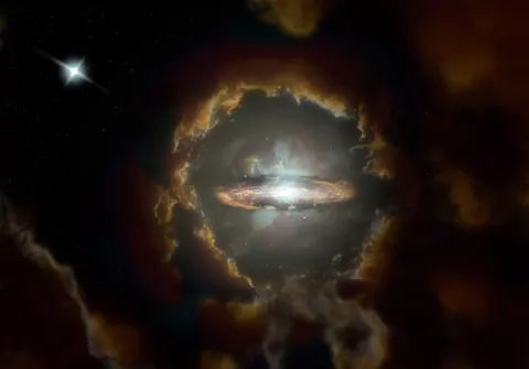 Hallan una galaxia de disco similiar al tamaño de la Vía Lactea