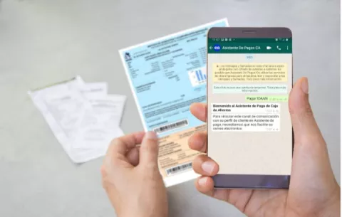 Caja de Ahorros habilita asistente para pagos por WhatsApp