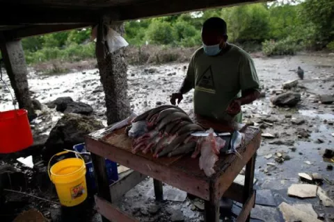 Boca La Caja sobrevive a la pandemia de la COVID-19 gracias a la pesca artesanal