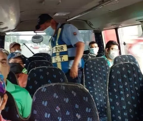 Sancionan a más de 67 conductores del transporte colectivo en Chiriquí