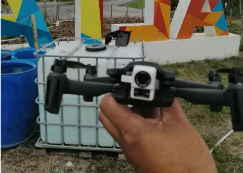 Utilizan drones en Tierras Altas para detectar a infractores del toque de queda 