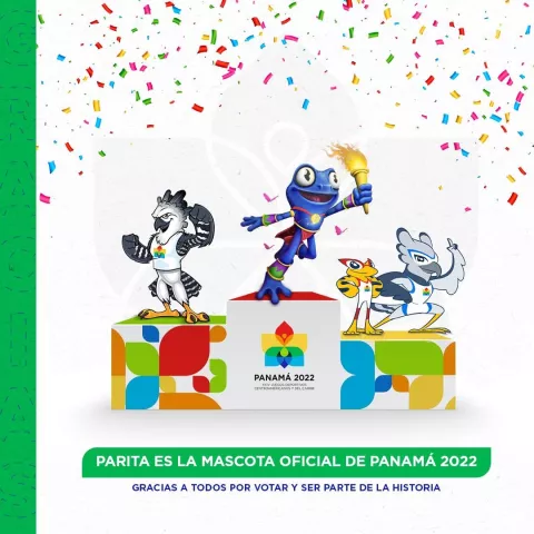 Parita, mascota oficial de los Juegos Centroamericanos y del Caribe 2022
