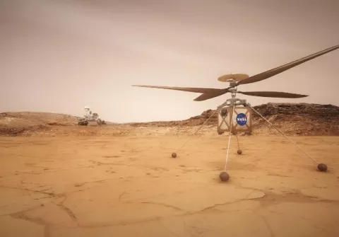 Helicópteros de la NASA volarán en Marte