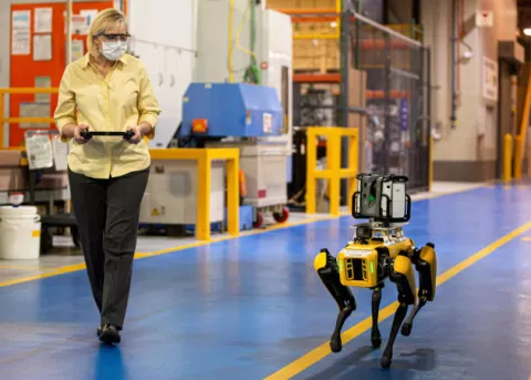 Ford utilizará perros robot para crear un modelo digital de sus plantas
