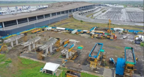 Estación del Metro del Aeropuerto Internacional de Tocumen tiene un 38% de avance