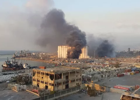 Más de 500 heridos en el hospital Hotel Dieu de Beirut, tras explosión en puerto