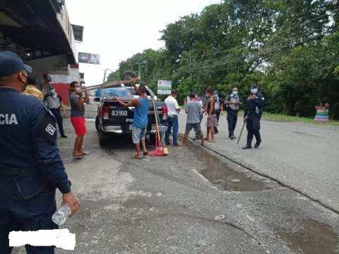 Sancionan a siete personas con trabajos  comunitarios por incumplir la cuarentena total en Bocas del Toro
