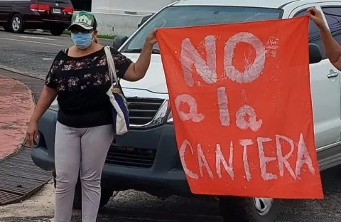 Voces de protesta en Natá contra la cantera en el Cerro San Cristóbal que es un área protegida e histórica