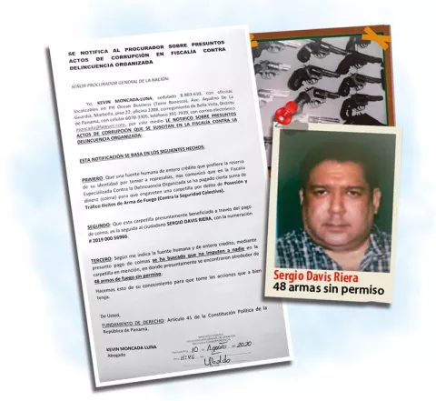 Abogado Kevin Moncada Luna denuncia pago de  'coimas' en caso de tráfico de  armas