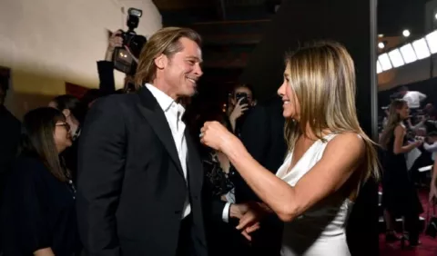 Brad Pitt y Jennifer Aniston interpretaron una escena candente