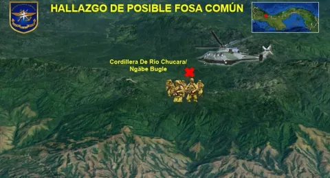 Ubican posibles fosas comunes en la comarca Ngäbe Buglé