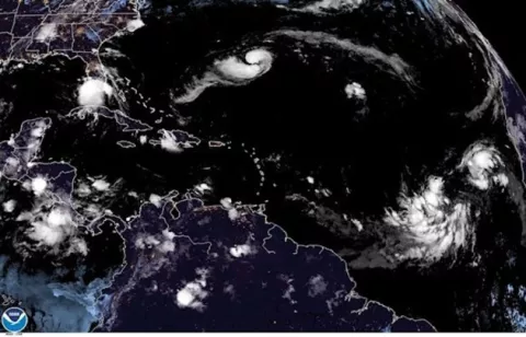 El huracán Paulette va hacia las Bermudas y Sally busca tierra en el Golfo de México