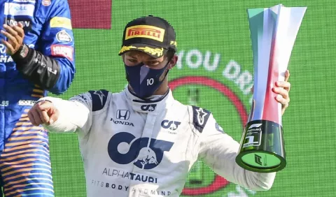 Pierre Gasly se queda sin palabras para explicar su inesperada  victoria en la Fórmula Uno