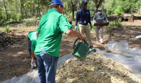Agricultura familiar para la seguridad alimentaria; MiAmbiente capacita en manejo del abono orgánico