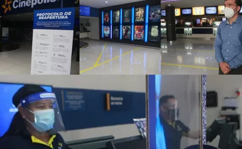 Cines reabren sus puertas bajo estrictas medidas de bioseguridad