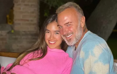 Gianluca Vacchi le da la bienvenida a su hija Blu Jerusalema Vacchi