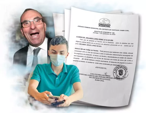 Juzgado  de Santiago citó a  Rolando 'Picuiro' López por caso de pensión alimenticia
