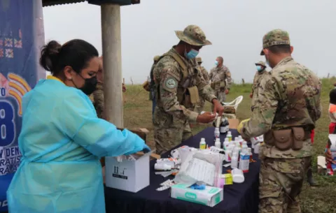 Operación Timoroco del Senan llega a la comunidad de Piedra Fogón, en la comarca Ngäbe-Buglé