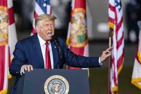 Donald Trump en Florida: "Voté por un tipo llamado Trump"