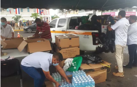 Alcaldía de Santiago abre centro de acopio  para colectar  alimentos y enseres  para los damnificados por lluvias