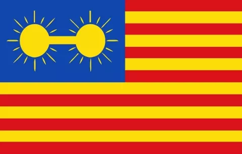 Amarilla y con soles, así habría sido la bandera de Panamá si el modelo de Bunau-Varilla hubiese imperado