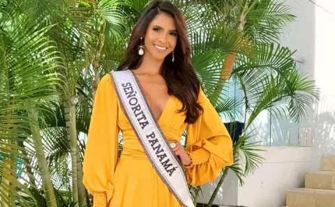 Señorita Panamá, Carmen Jaramillo, visita una fundación y conoce a Miss Colombia 2020 