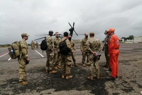 Fuerza de Tarea Conjunta-Bravo de EE.UU. apoya en las labores de rescate en Panamá