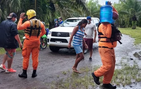 Siguen afectaciones por mal tiempo en Chiriquí, Bocas del Toro y la comarca Ngäbe Buglé
