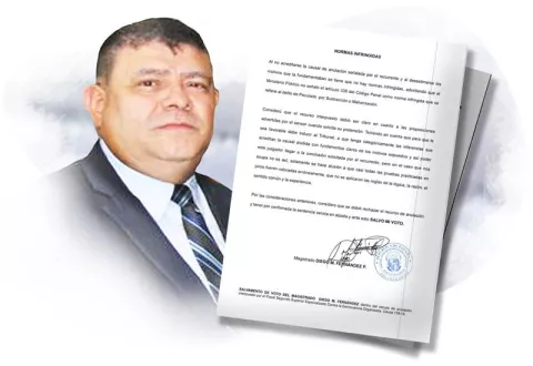 Magistrado Diego Fernández: Fiscalía no probó  supuestos delitos ni su autor 