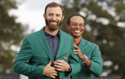 Dustin Johnson toma el relevo de Tiger Woods en el Masters de Augusta, con nueva marca incluida