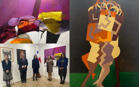 Exhibieron obras de Olga Sinclair y Julio Zachrisson en Inglaterra