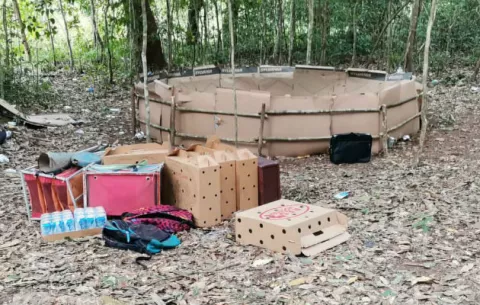 Desmantelan gallera clandestina en una finca privada en La Esperanza de Gualaca 