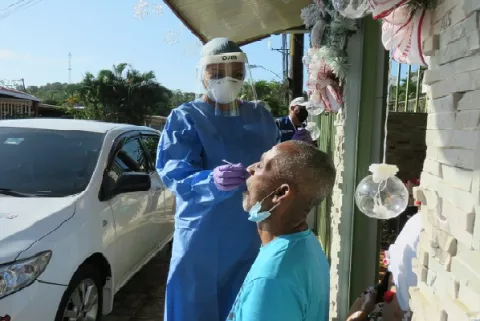 Hospital de Campaña en la policlínica Santiago Barraza de La Chorrera debe estar listo la próxima semana