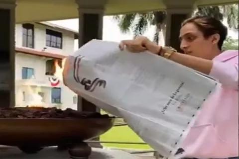 [VIDEO] Canal de Panamá repudia grabación de jóvenes que utilizaron la Llama Eterna del monumento a los Mártires