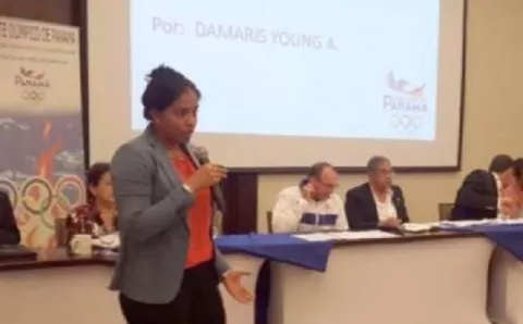 Damaris Young es reconocida como  presidente del Comité Olímpico de Panamá