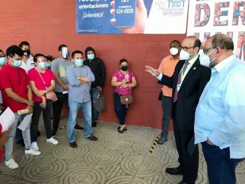 Defensoría del Pueblo sigue con las gestiones para la salida del país de nicaragüenses varados en Panamá