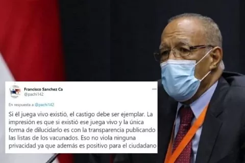 Asesor del Gobierno, a favor de publicar lista de vacunados y cuestiona desorganización