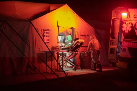 Hospital de campaña en La Chorrera recibe primeros pacientes con covid-19
