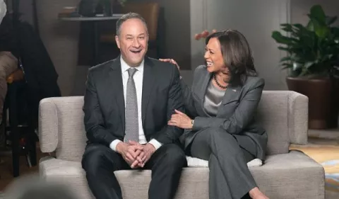 Kamala Harris, vicepresidenta de los Estados Unidos, y su historia de amor con Douglas Emhoff