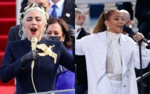 Lady Gaga y Jennifer López se lucieron en la toma de posesión de Joe Biden