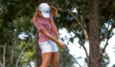Golfista Laura Restrepo ajusta su 'swing'; se prepara para la temporada 2021