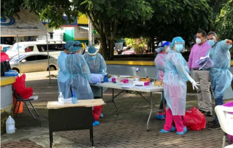Continúan las pruebas masivas de hisopados en el distrito de Bugaba 