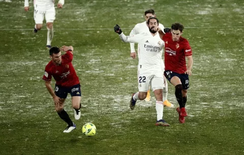Real Madrid, atrapado a causa de la nieve en Pamplona